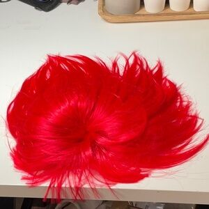 Vibrant Red Short Hair Costume Wig